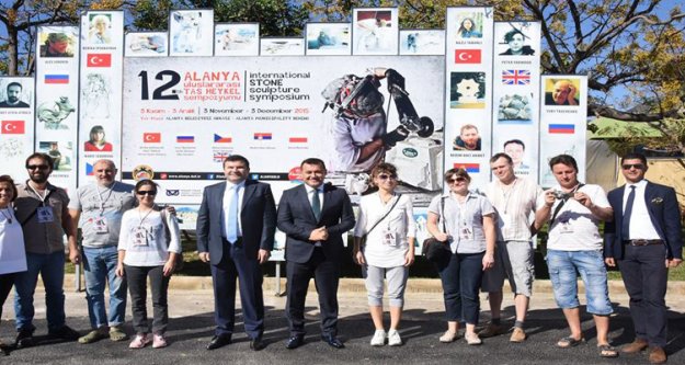 ALANYA TAŞ HEYKEL SEMPOZYUMU BAŞLADI