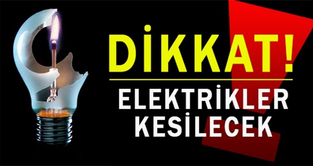 Alanya'da planlı elektrik kesintisi var