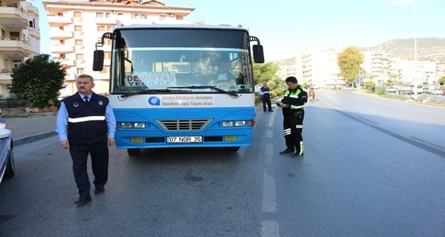 Halk otobüsü denetimleri arttı