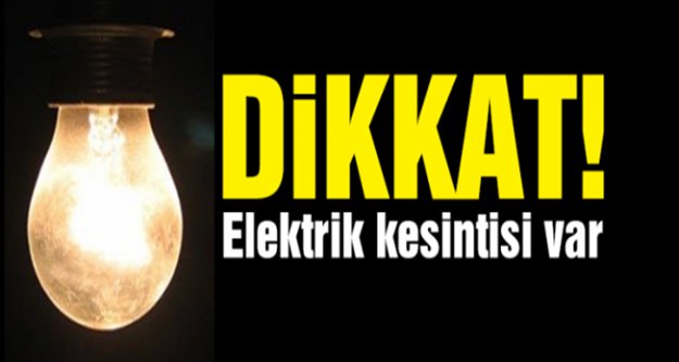 Alanya'da elektrik kesintisi var