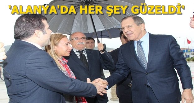 Lavrov Alanya'dan ayrıldı