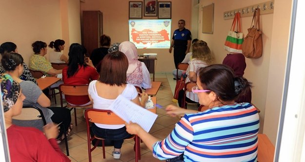 Alanya polisi ders verdi