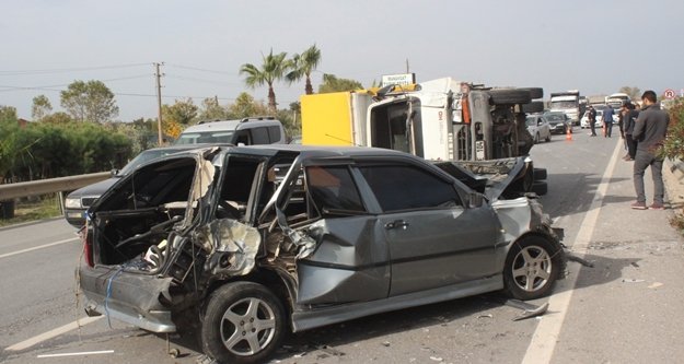 Komşuda trafik kazası: 1 yaralı var