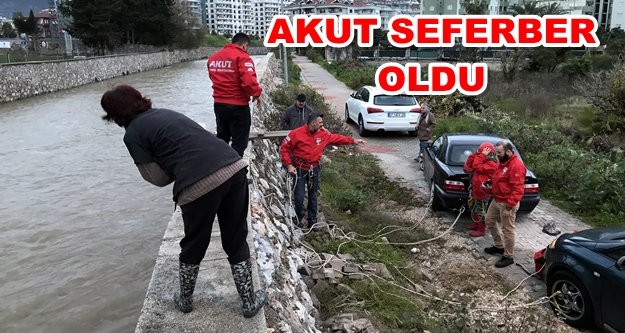 Alanya'da nefes kesen kedi kurtarma operasyonu