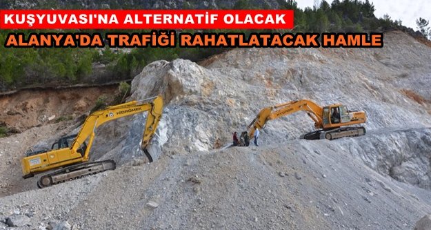 Alanya'daki o yol genişletiliyor