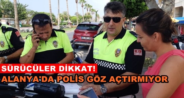 Alanya'da emniyet kemeri denetimi