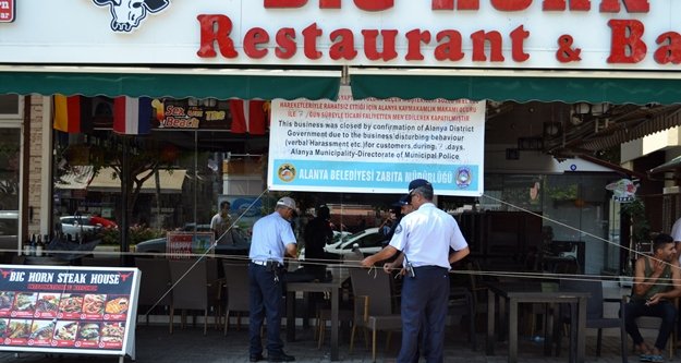 Alanya'da hanutçuluk yapan 6 işyeri mühürlendi