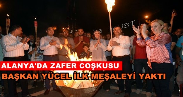 Alanya'da 30 Ağustos coşkusu yaşandı