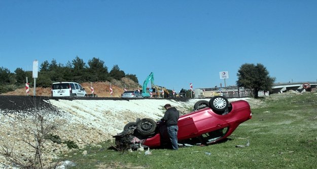 Alanya yolunda feci kaza! 1 kişi yaralandı