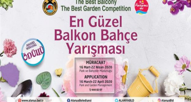 Alanya'da en güze balkon ve bahçe yarışması başvuruları başladı