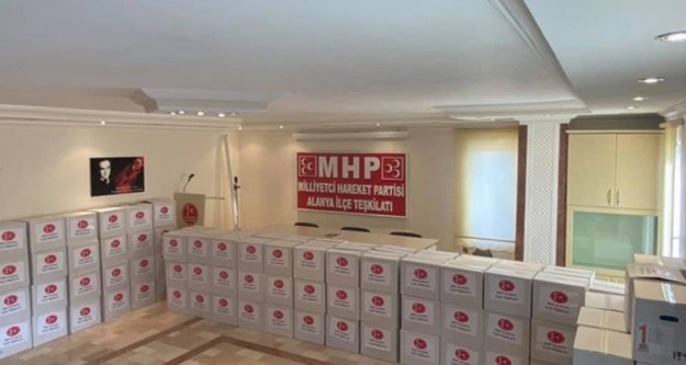 Alanya MHP ihtiyaç sahiplerini unutmadı