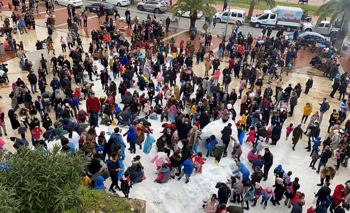 Alanya'da kar çoşkusu