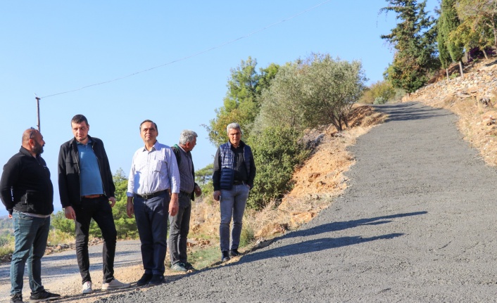 Karalar'ın beton yolları tamamlandı