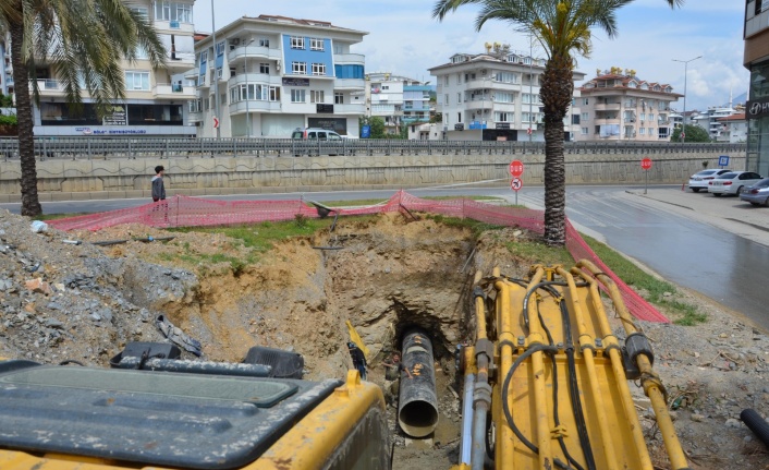 Alanya’da üç mahalleye 2200 metre yeni hat