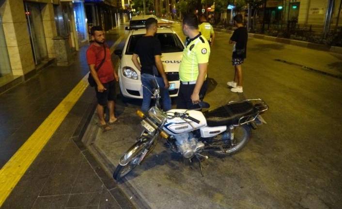 Çalıntı motosiklet polis denetimine takıldı