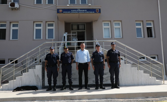 Kaymakam Ürkmezer Güzelbağ Jandarma Karakolu'nu ziyaret etti