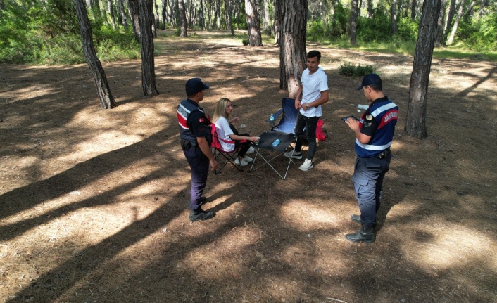 Manavgat'ta ormanlara jandarma koruması