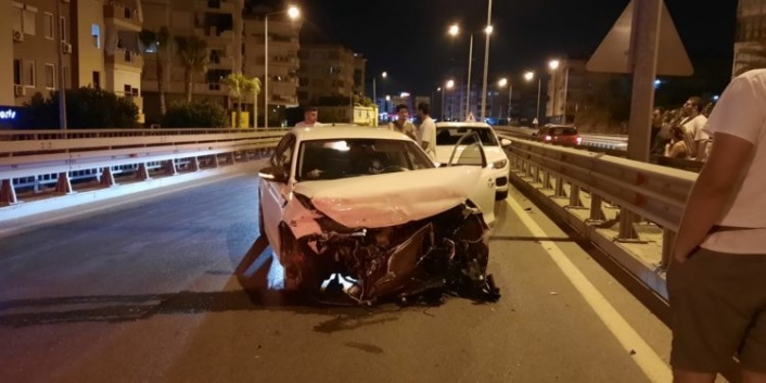 Alanya’da geceyarısı ilginç kaza