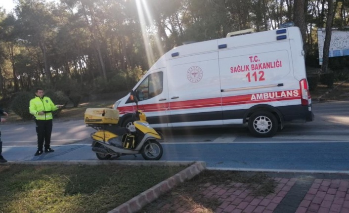 Manavgat'taki kazada motosiklet sürücüsü yaralandı