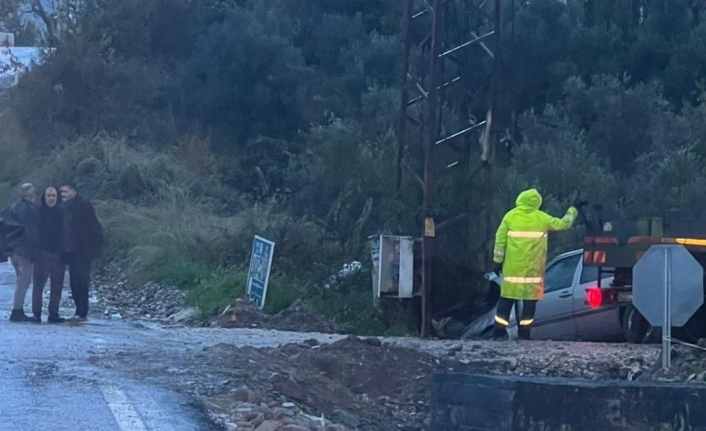 Alanya'da trafoyu patlatan kaza elektriksiz bıraktı