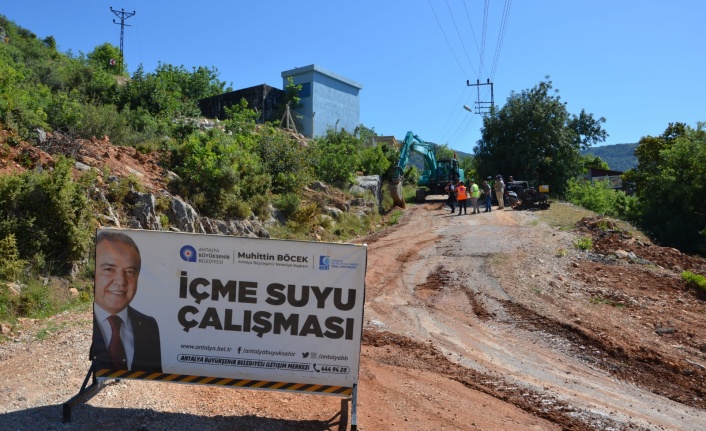 Alanya'nın iki mahallesinin içme suyuna yeni hat