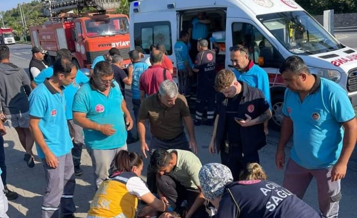 Alanya'da 6 belediye personeli kazada yaralandı
