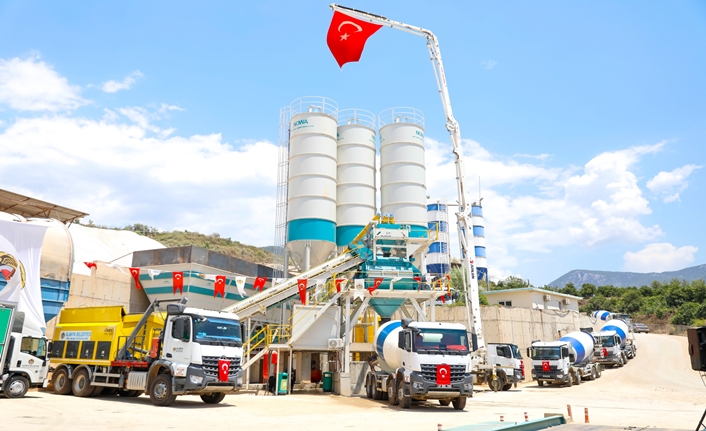 Alanya'da yeni beton santrali faaliyete girdi