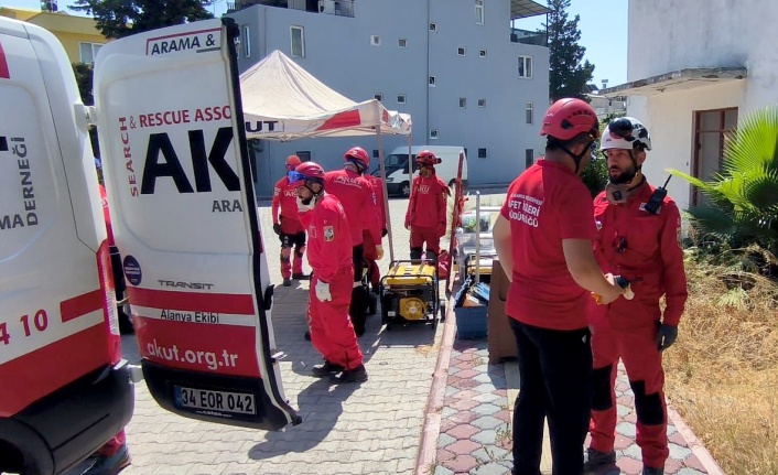 Alanya Belediyesi AFAD tatbikatına katıldı