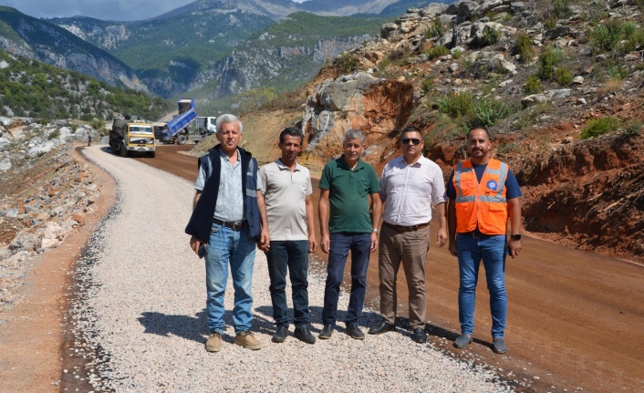 Alanya Dim Grup Yolu asfaltlandı