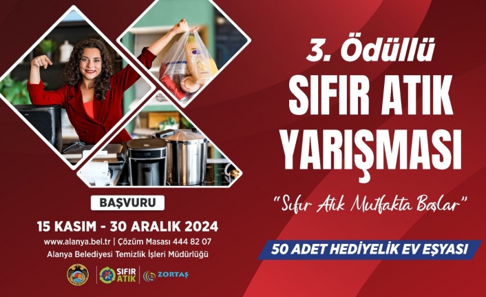 Sıfır Atık Mutfakta başlar yarışması başlıyor