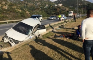 Alanya'da korkutan kaza: 1 yaralı