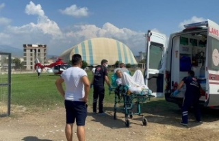 İmdadına hava ambulansı yetişti