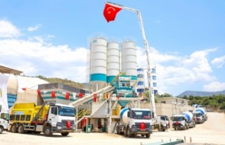 Alanya'da yeni beton santrali faaliyete girdi